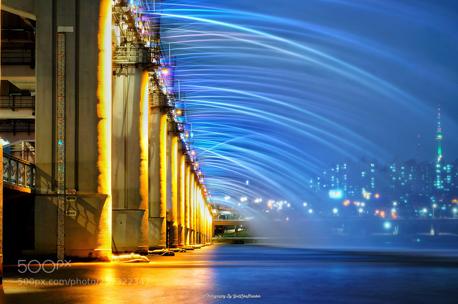 Sony Alpha NEX-6 sample photo. Rainbow banpo bridge photography