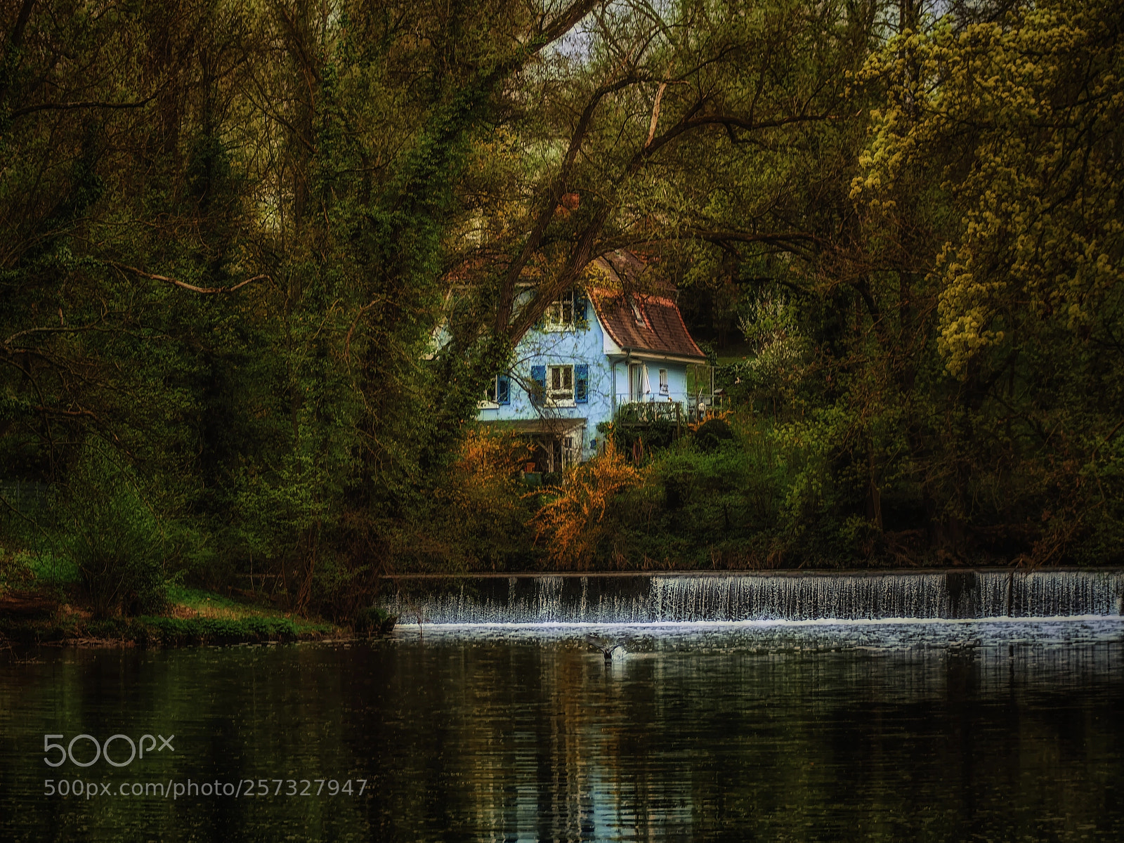 Nikon D7100 sample photo. The blue house photography