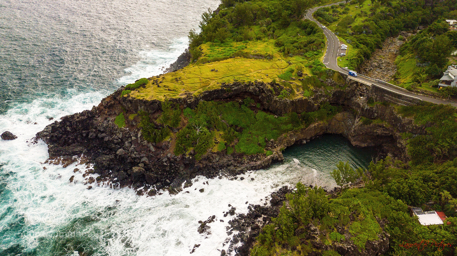 DJI FC220 sample photo. Bassin 18 - reunion island photography
