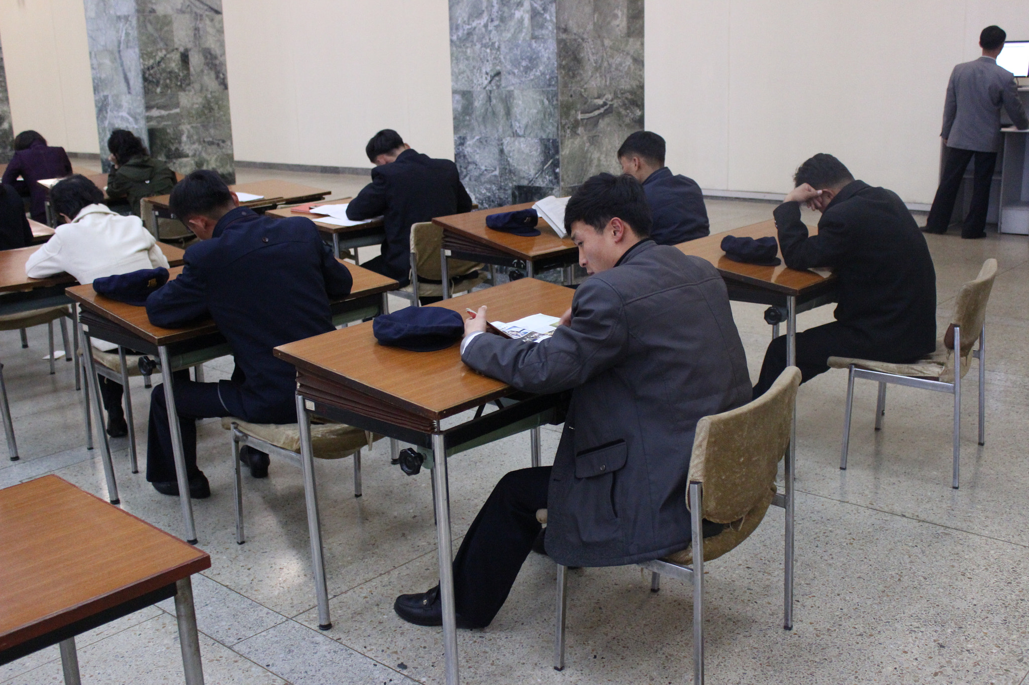 National Library of North Korea - study room