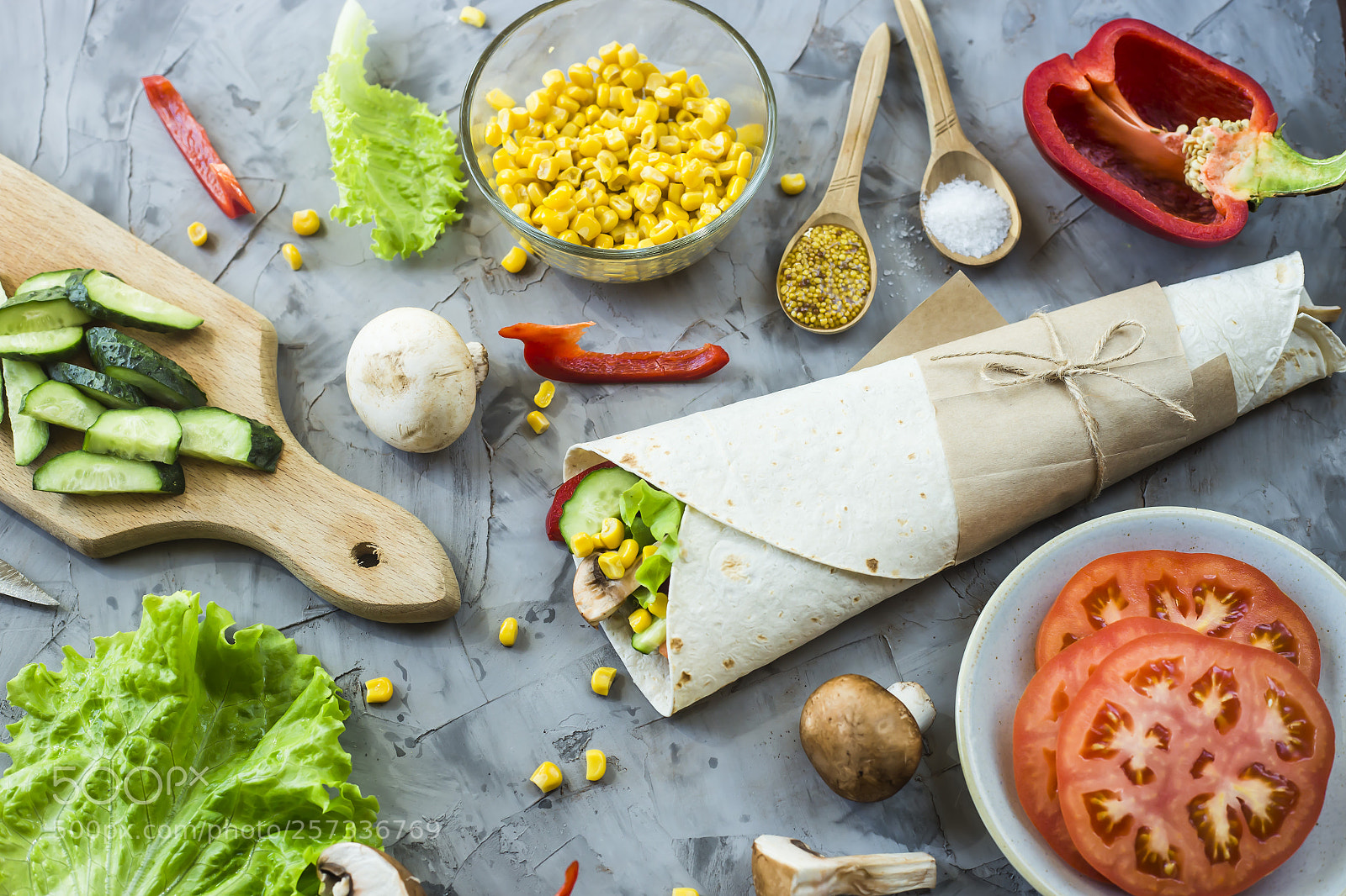 Canon EOS 6D sample photo. Vegan burrito from vegetables photography