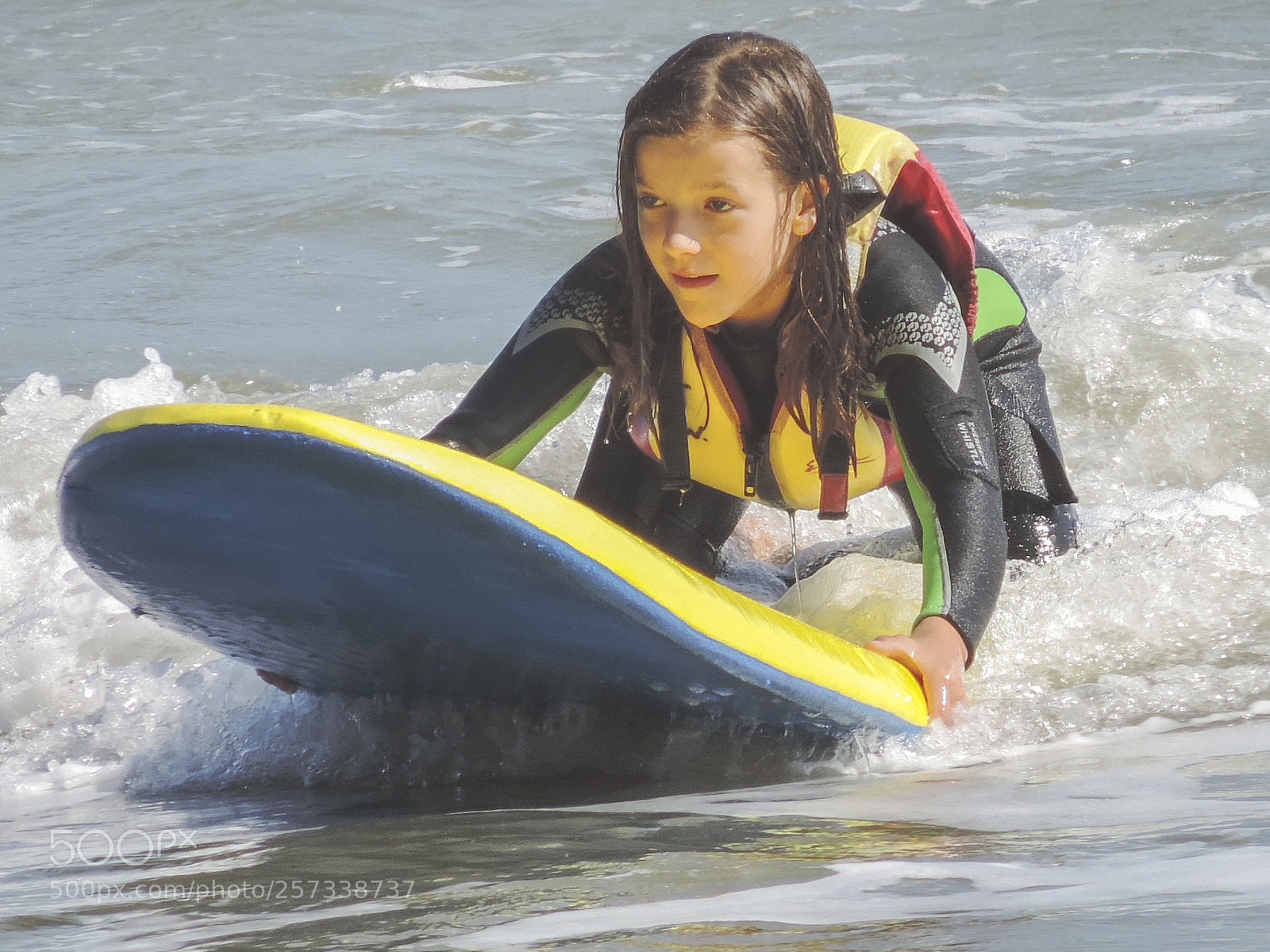 Nikon Coolpix P520 sample photo. Learning to surf photography