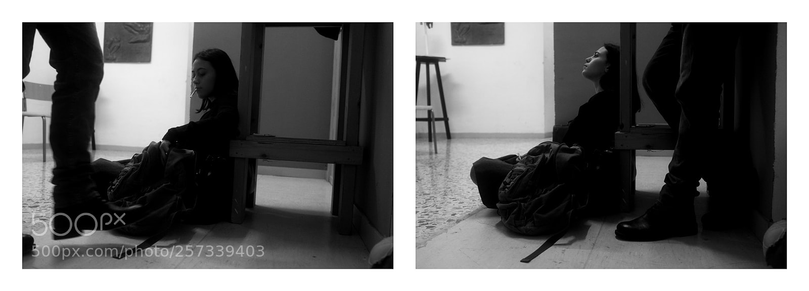 Fujifilm FinePix X100 sample photo. Mary jo, sitting alone photography