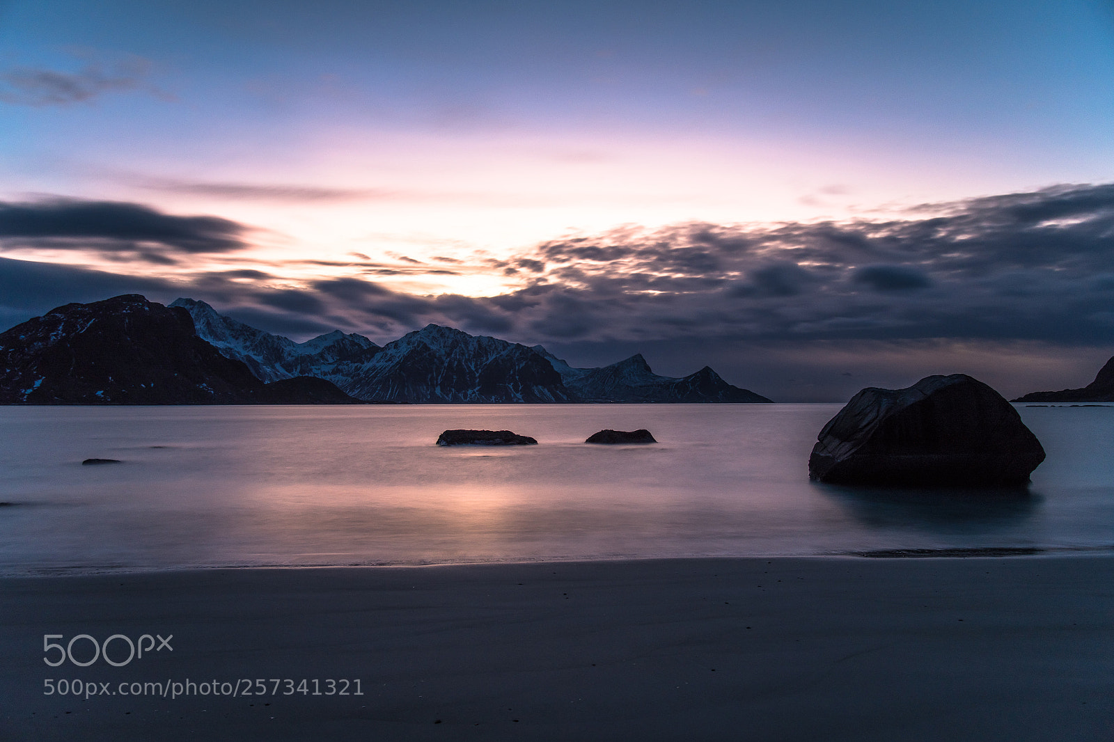 Nikon D850 sample photo. Bluehour on the hauklandbeach photography