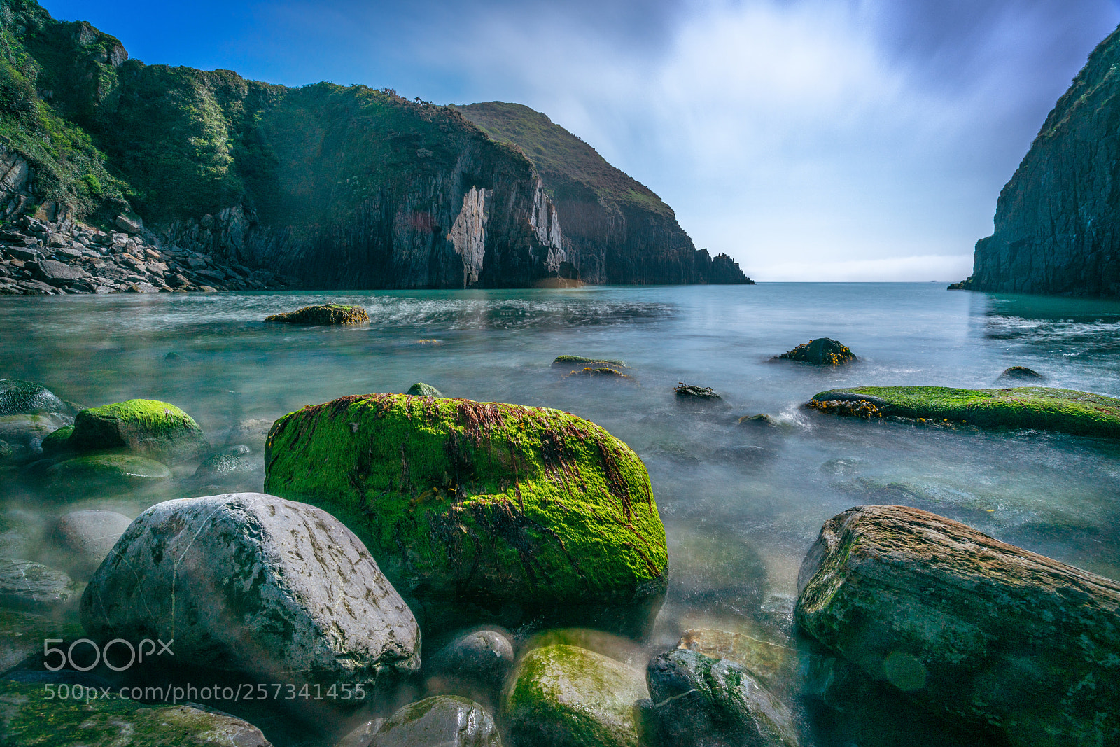 Sony a7R II sample photo. Sea mist at manorbier photography