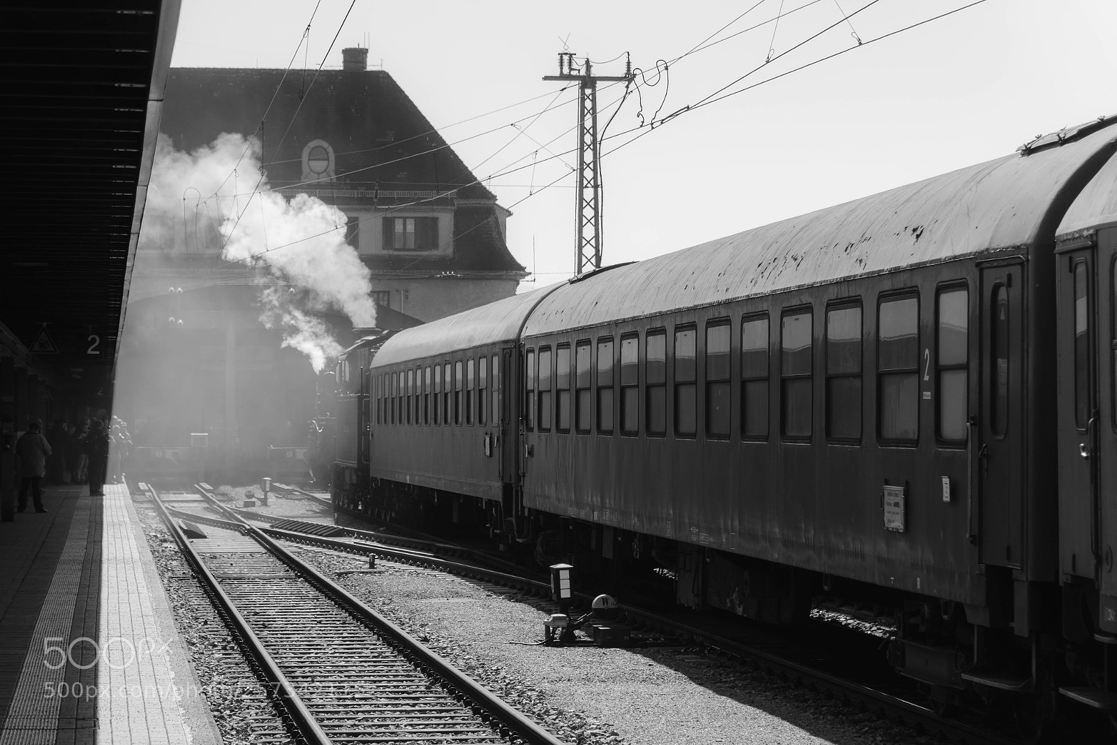 Sony a6300 sample photo. Steam train is waiting photography