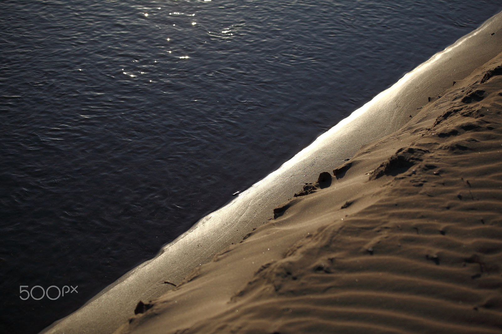 Canon EOS 5D Mark II + Canon EF 70-200mm F4L IS USM sample photo. Where water meets sand photography