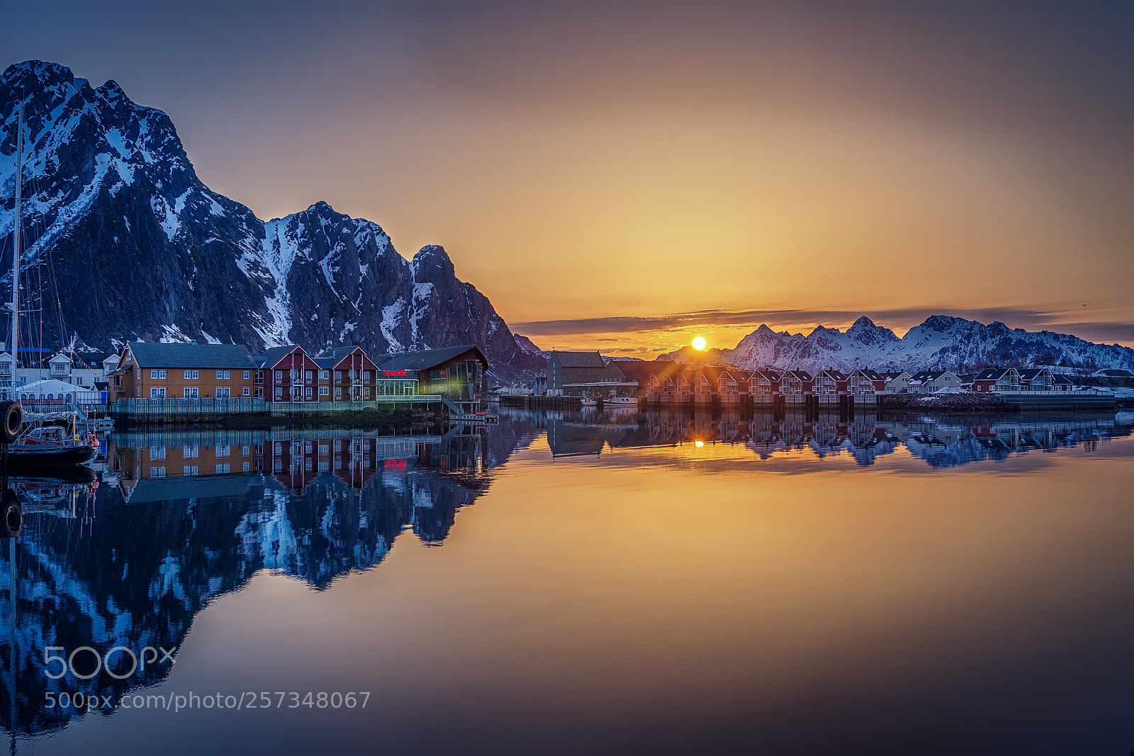 Sony a7 sample photo. Svolvaer sunsrise photography