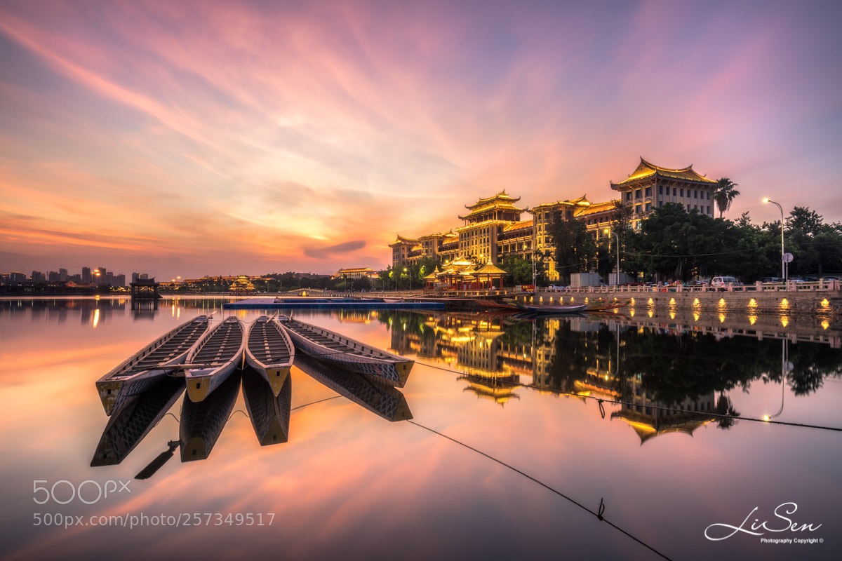 Sony a7R II sample photo. Lake of dragon boat photography