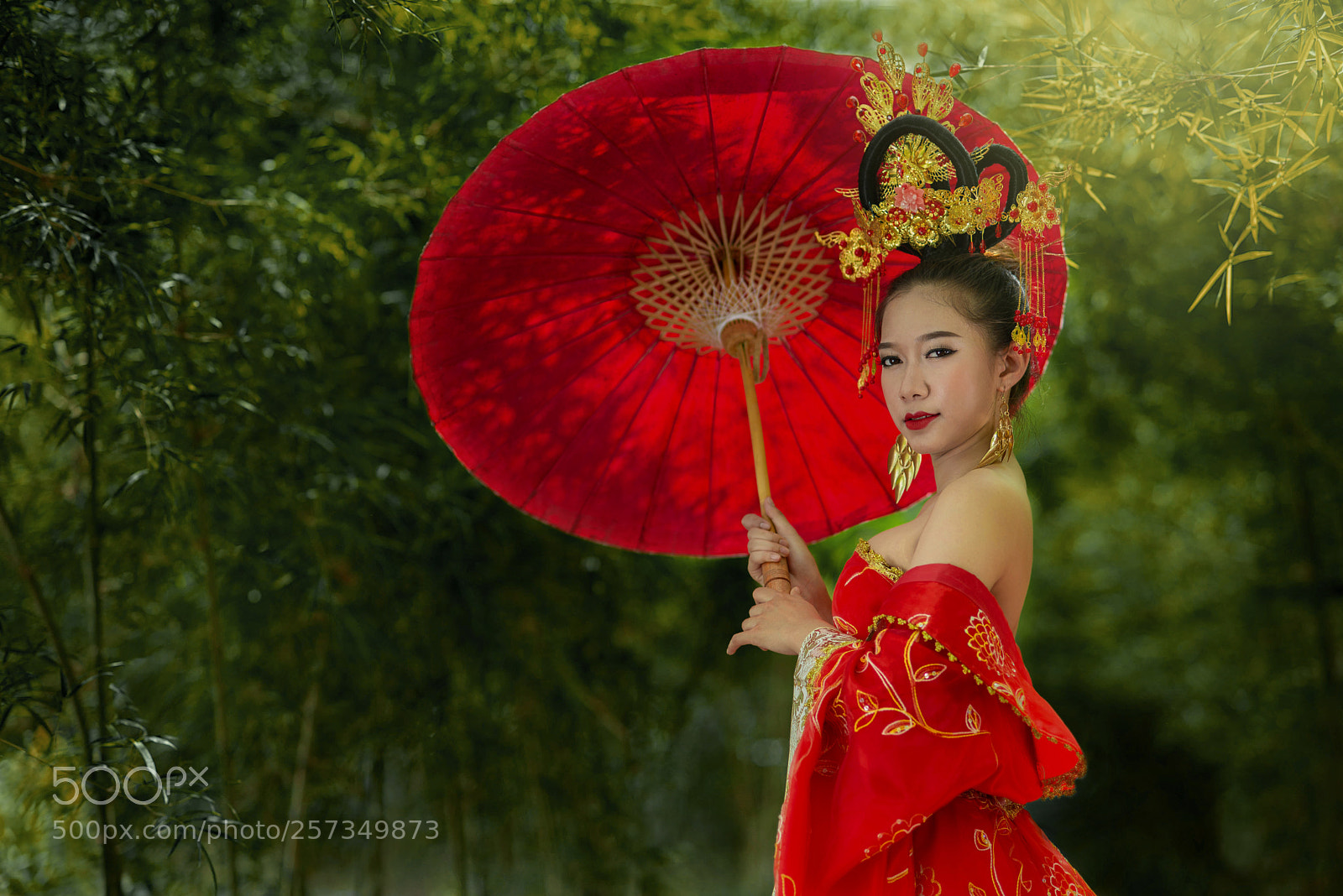 Nikon D610 sample photo. Asian girl wearing red photography