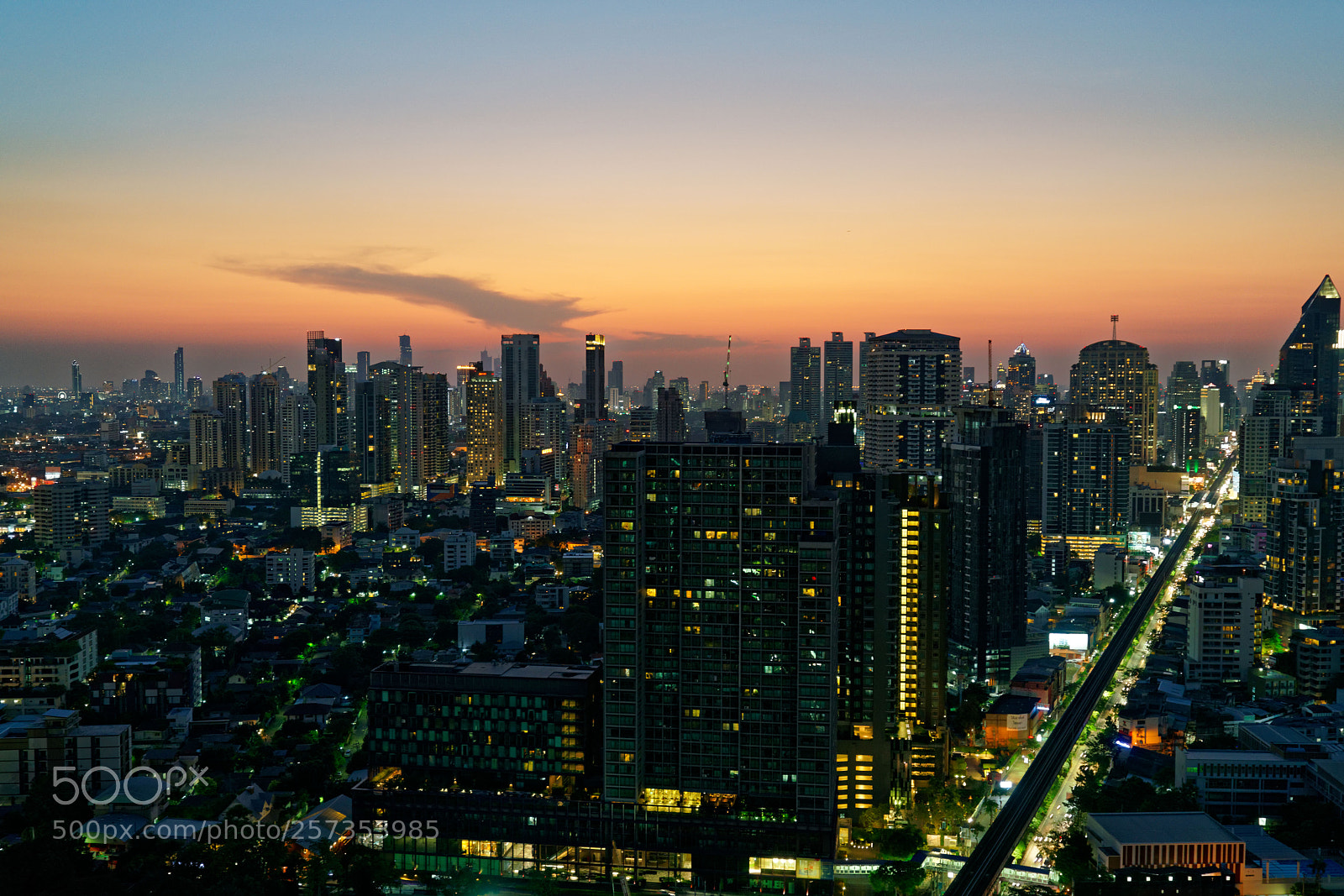 Sony a7R II sample photo. High above sukhumvit photography