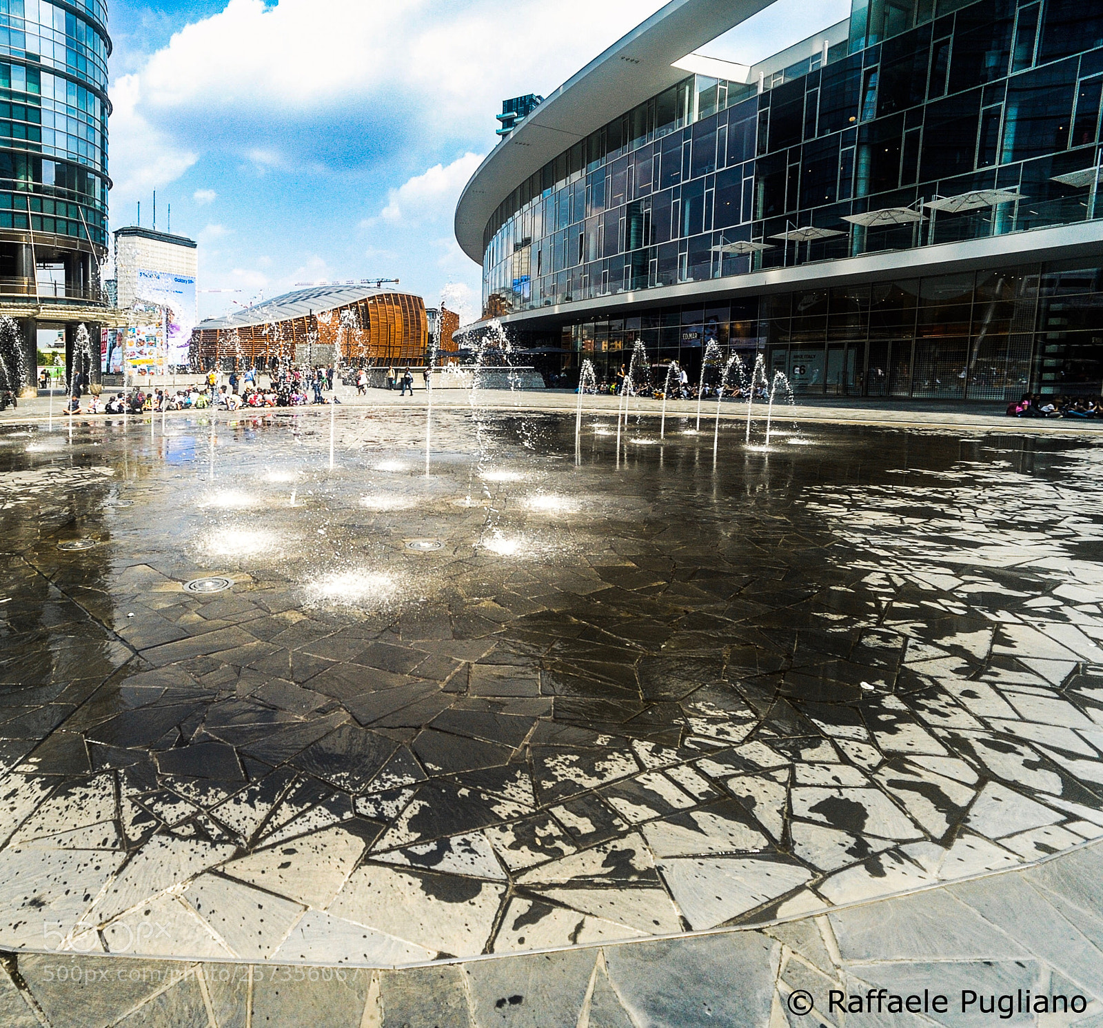 Nikon D3 sample photo. Gae aulenti square photography