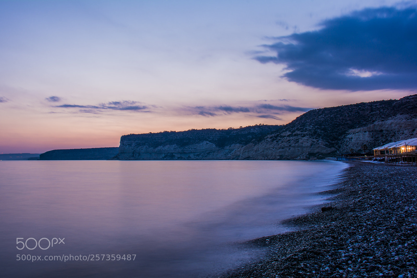 Nikon D7100 sample photo. Kourion beach magic bluehour photography