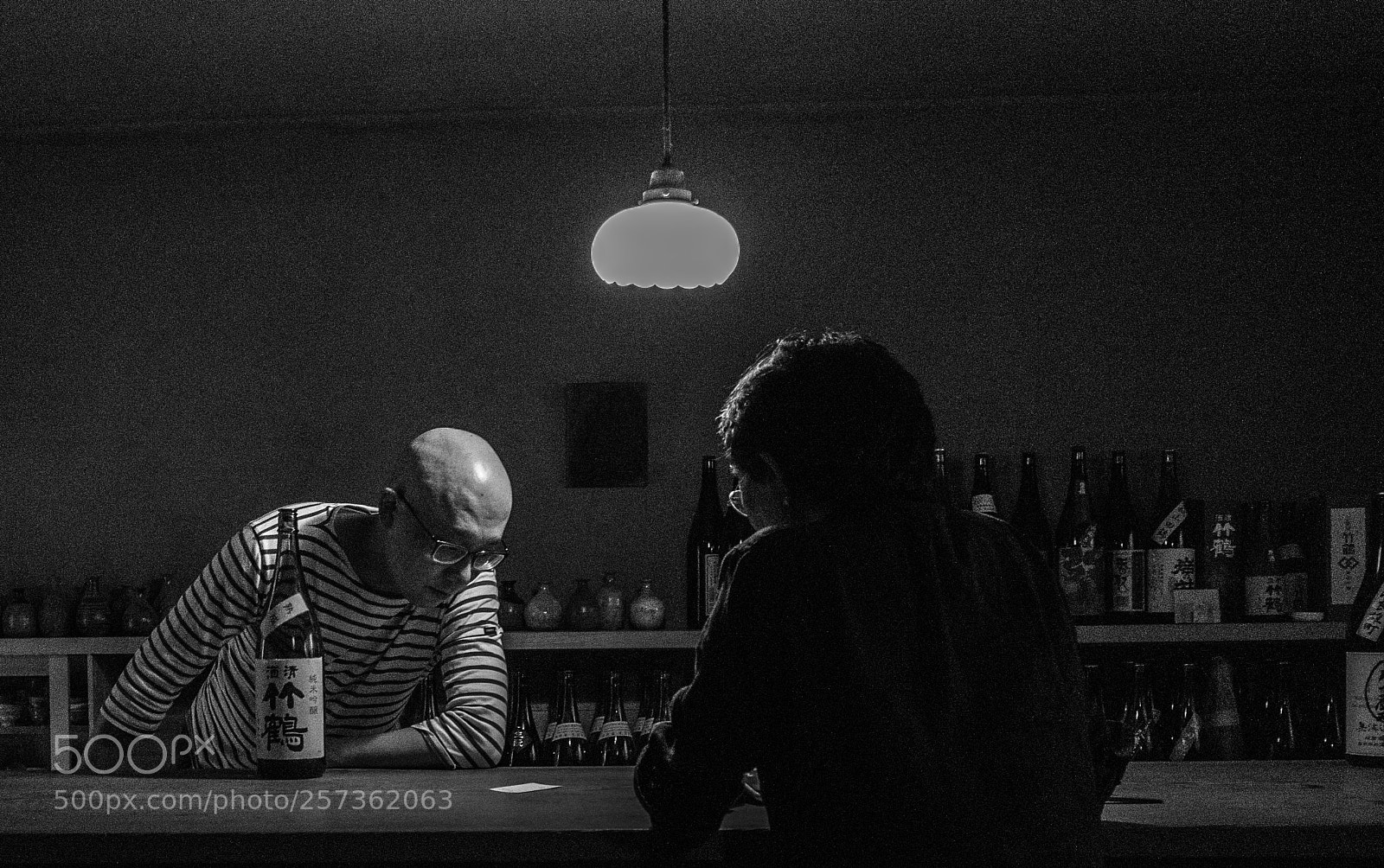 Ricoh GR II sample photo. Sake bar photography