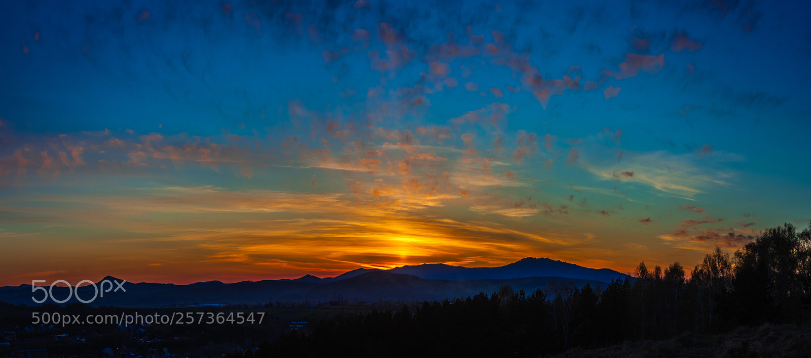 Canon EOS 500D (EOS Rebel T1i / EOS Kiss X3) sample photo. Sunset over gorno-altaisk photography
