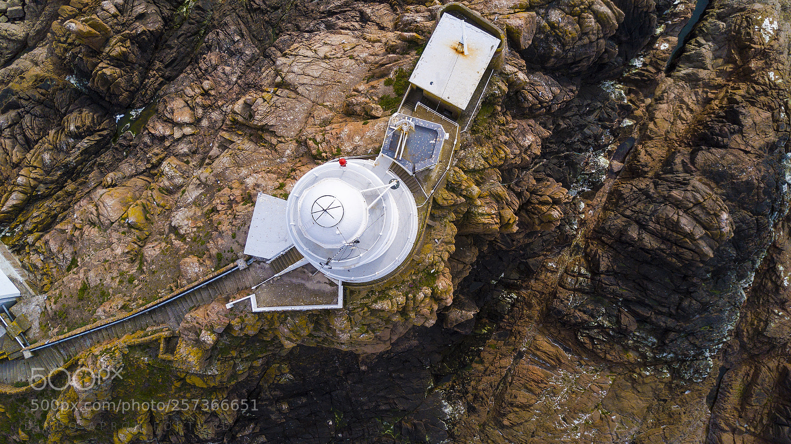 DJI FC220 sample photo. Lighthouse topview photography