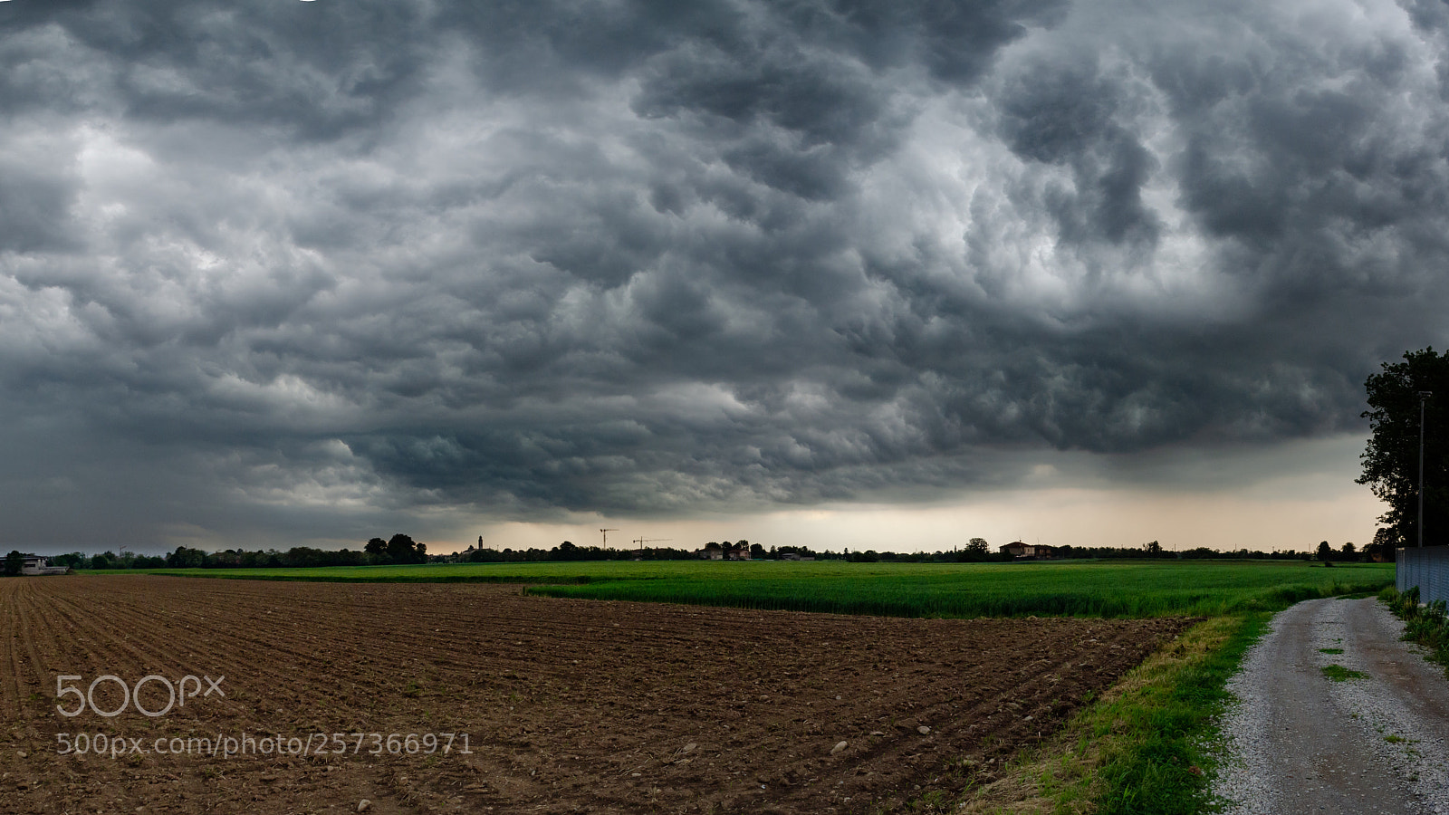 Nikon D5100 sample photo. Stormy clouds on countryside photography