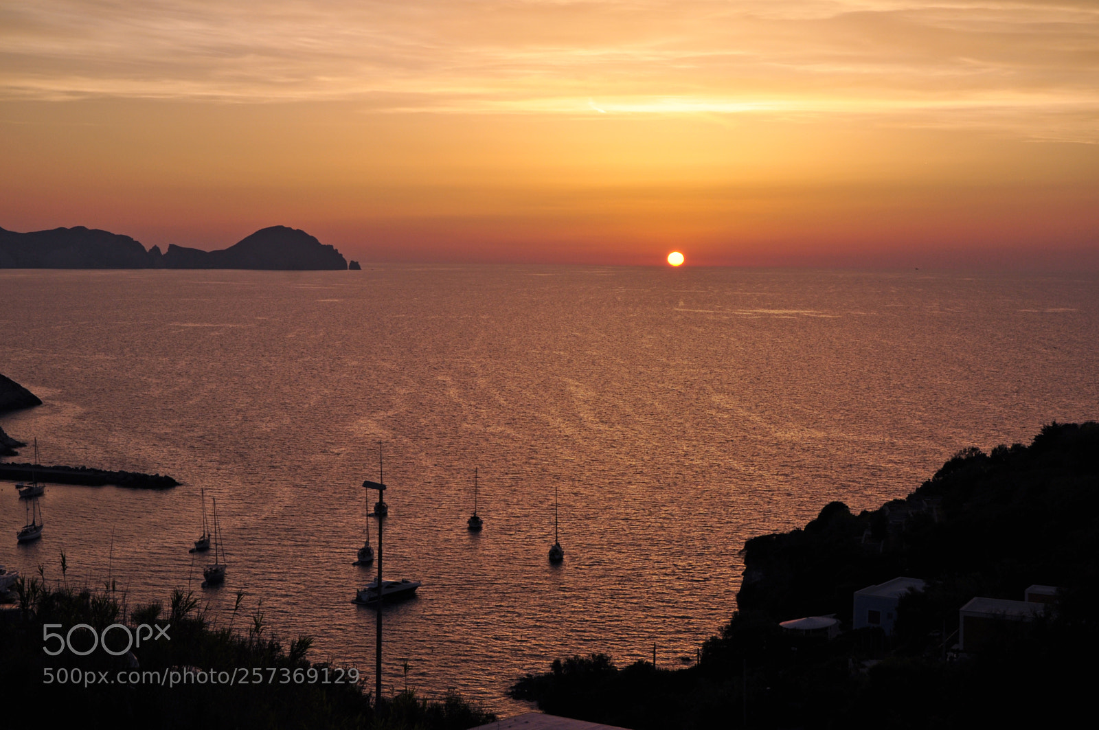 Nikon D5000 sample photo. Sunset in ponza photography