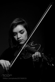 Nikon D800 sample photo. Emily violin photography