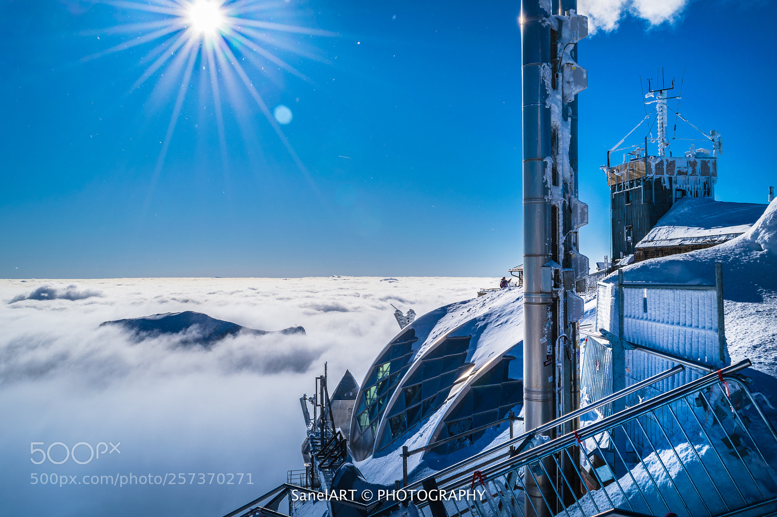 Nikon D3300 sample photo. Sun at zugspitze photography