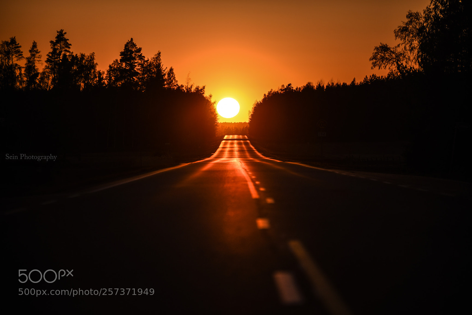 Nikon D750 sample photo. Road sunset photography