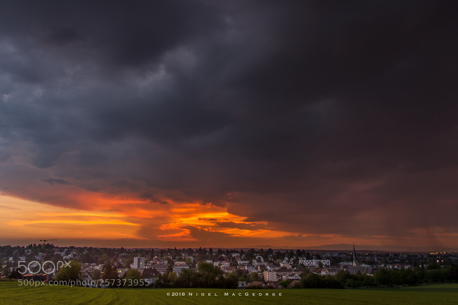 Nikon D5500 sample photo. Bruderholz view over binningen photography