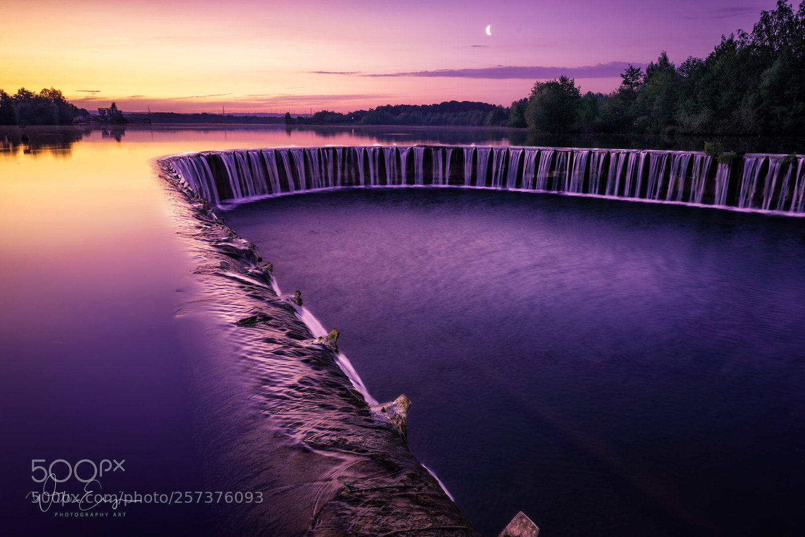 Nikon D750 sample photo. Sunrise enlightening lippesee, paderborn photography