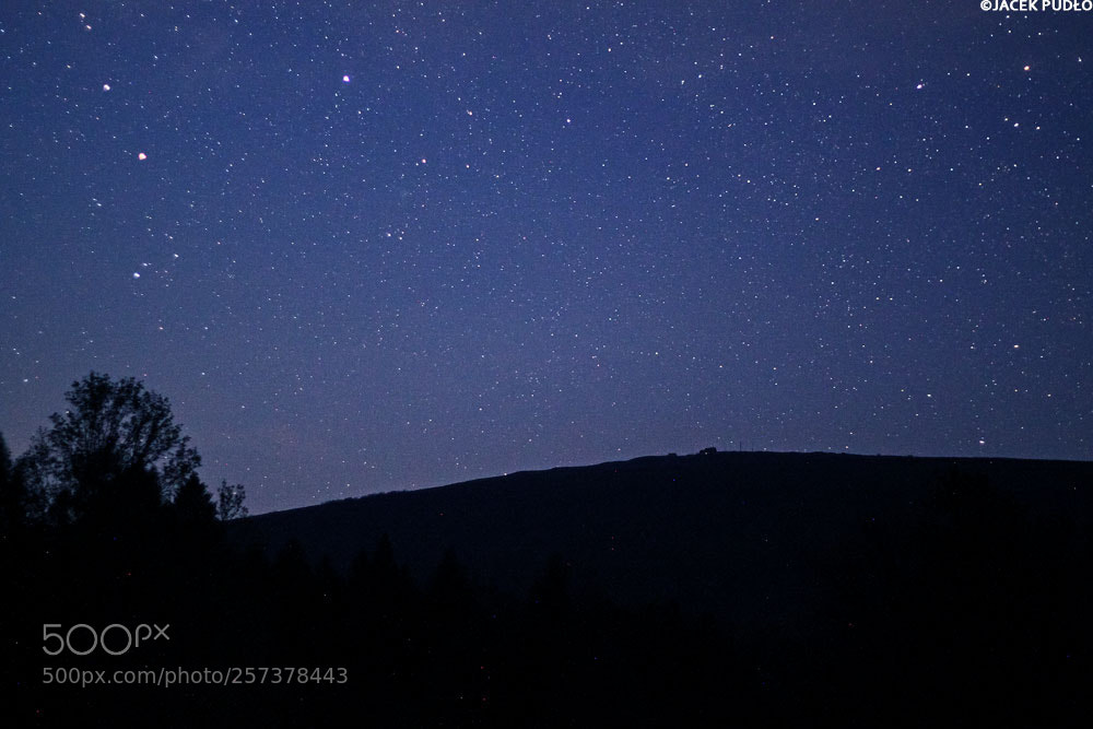 Canon EOS 500D (EOS Rebel T1i / EOS Kiss X3) sample photo. Bieszczady at night photography