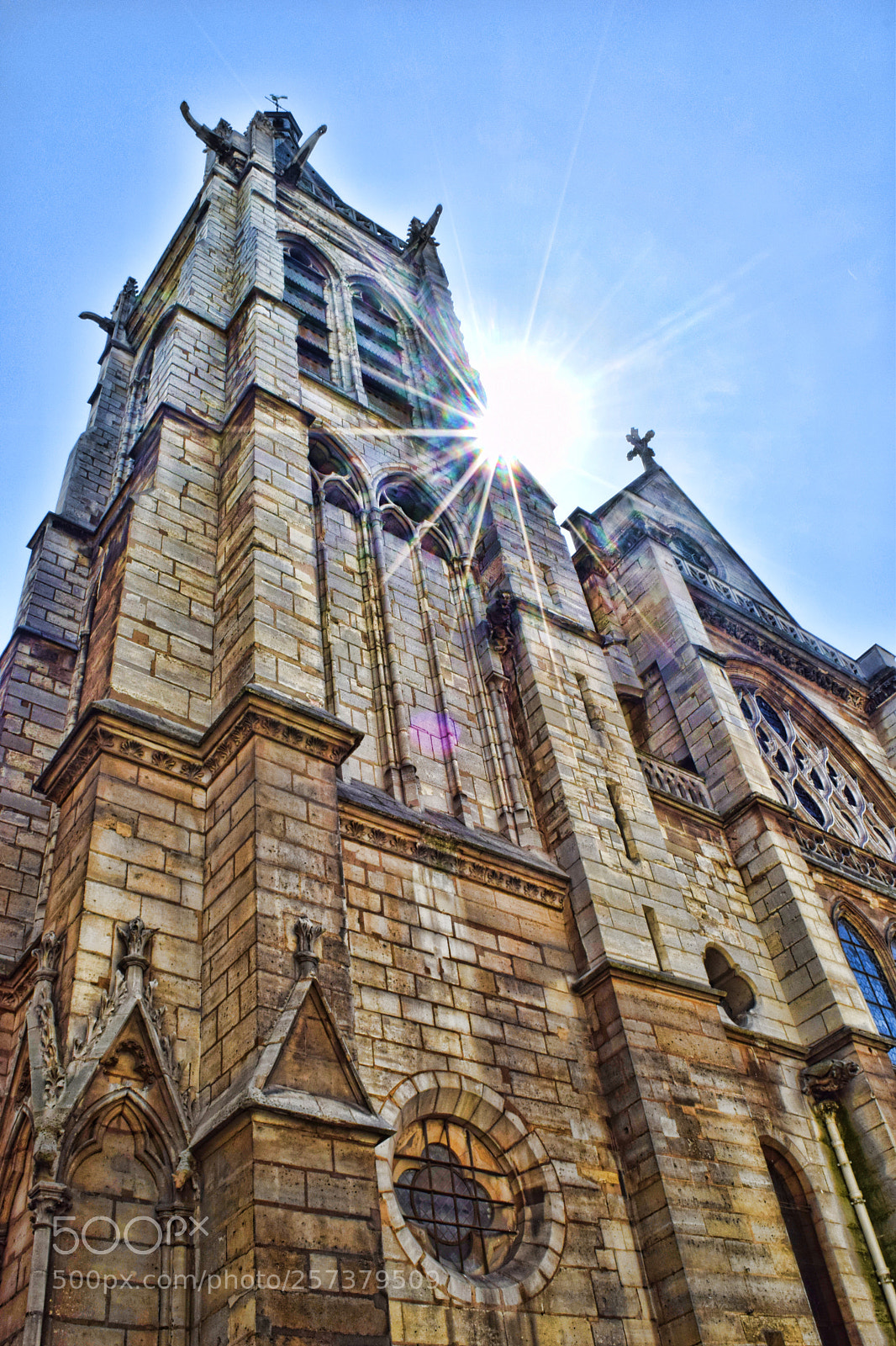 Nikon D3300 sample photo. Church and sun photography