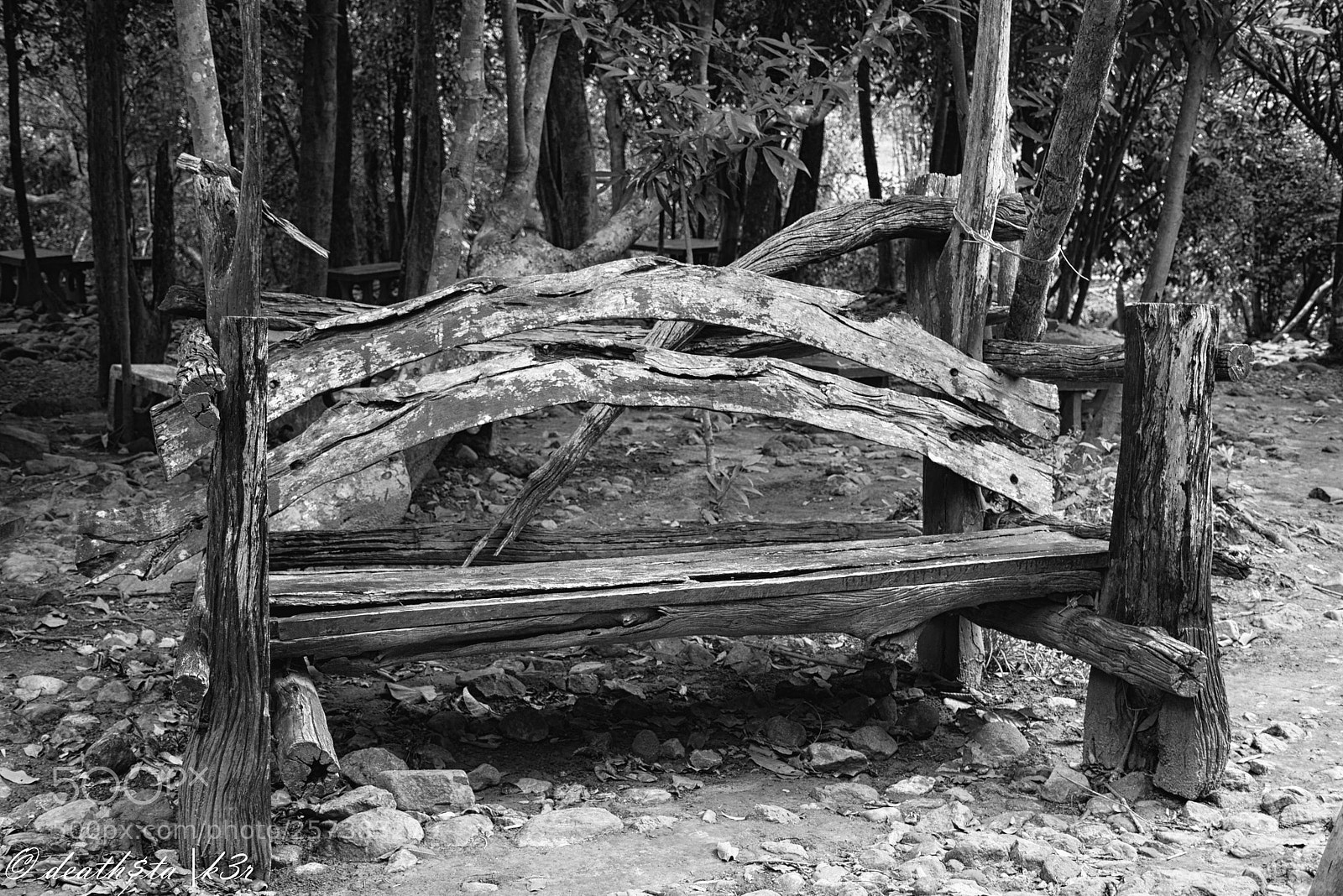 Nikon D7100 sample photo. Old wooden bench photography