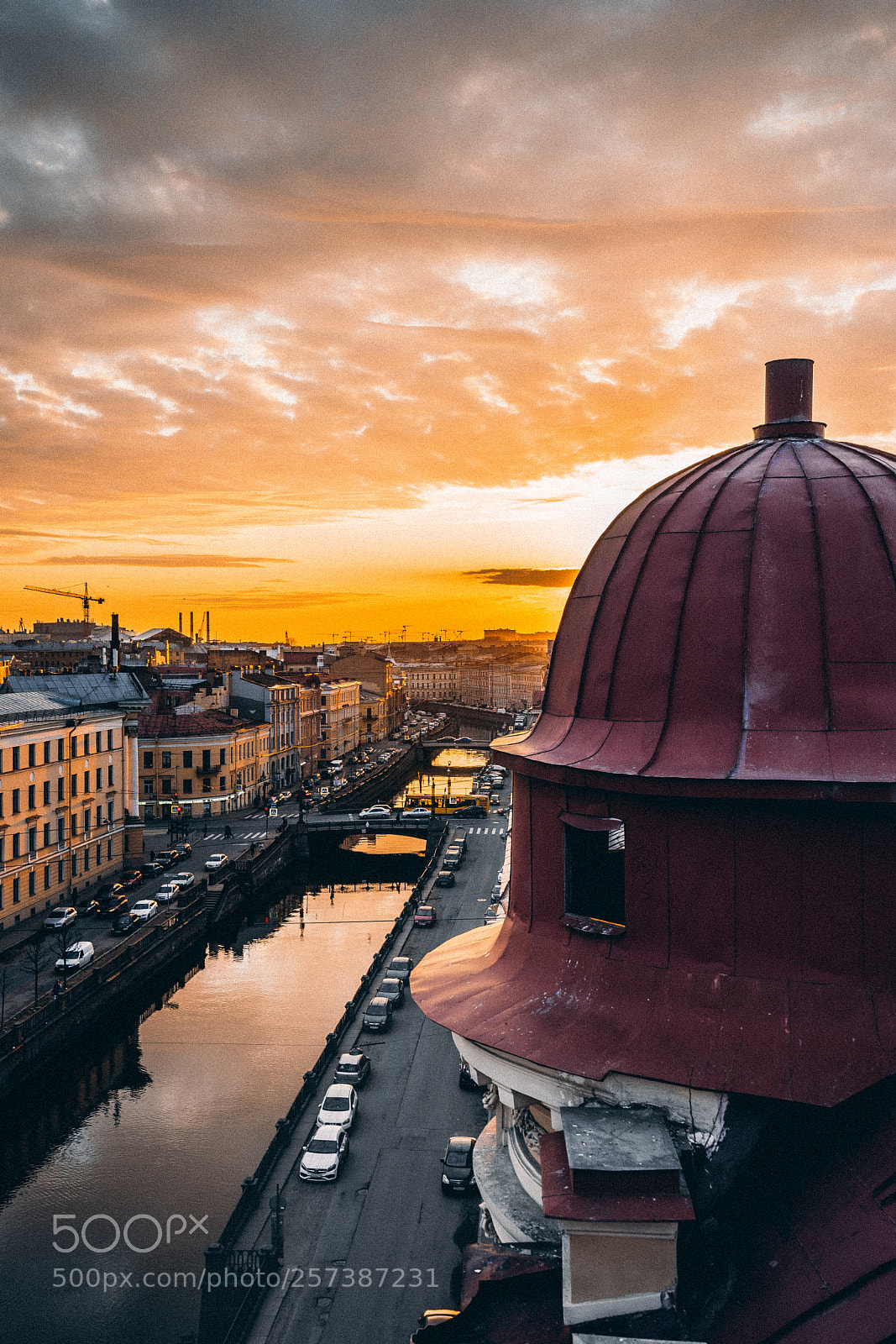 Sony a7 II sample photo. Sunset in saint-petersburg photography