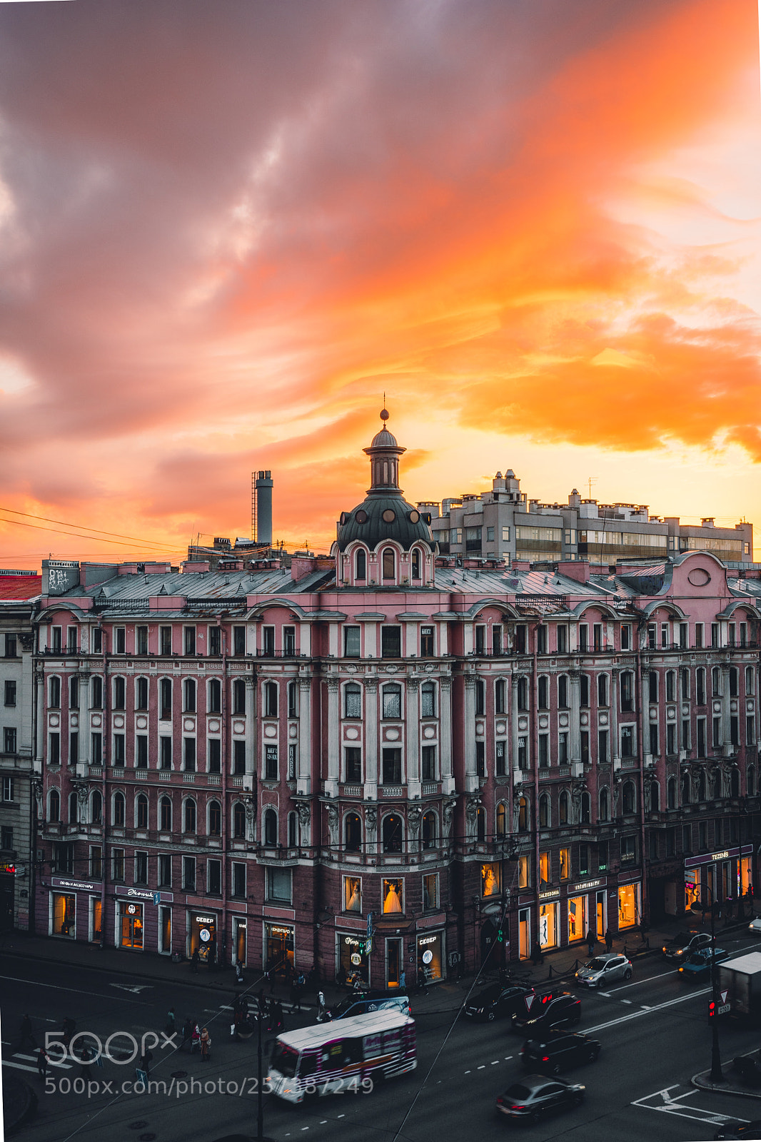 Sony a7 II sample photo. Sunset in saint-petersburg photography