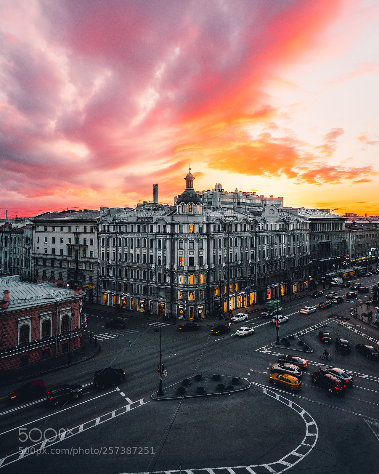 Sony a7 II sample photo. Sunset in saint-petersburg photography