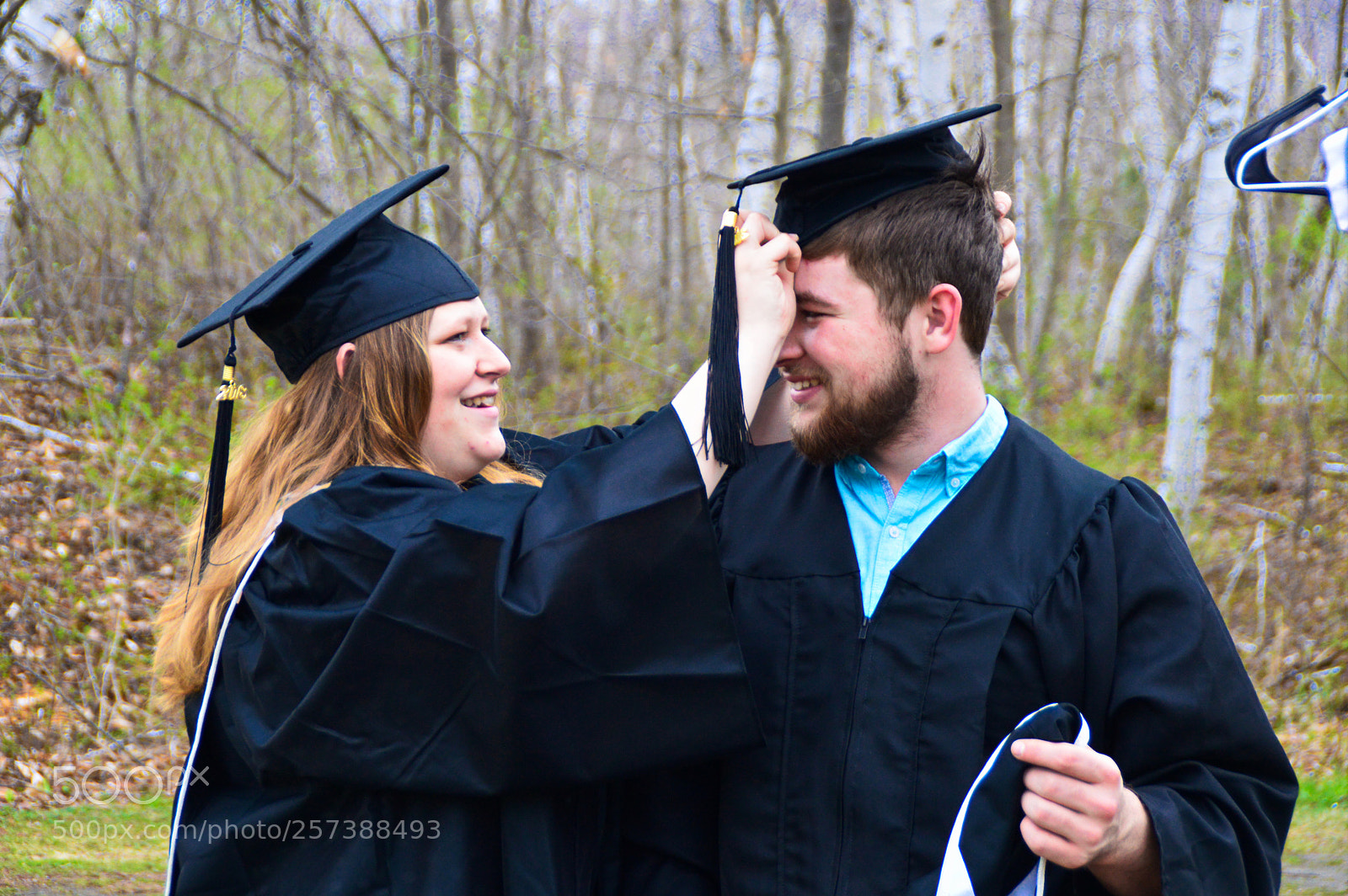 Nikon D3200 sample photo. Young love at graduation photography