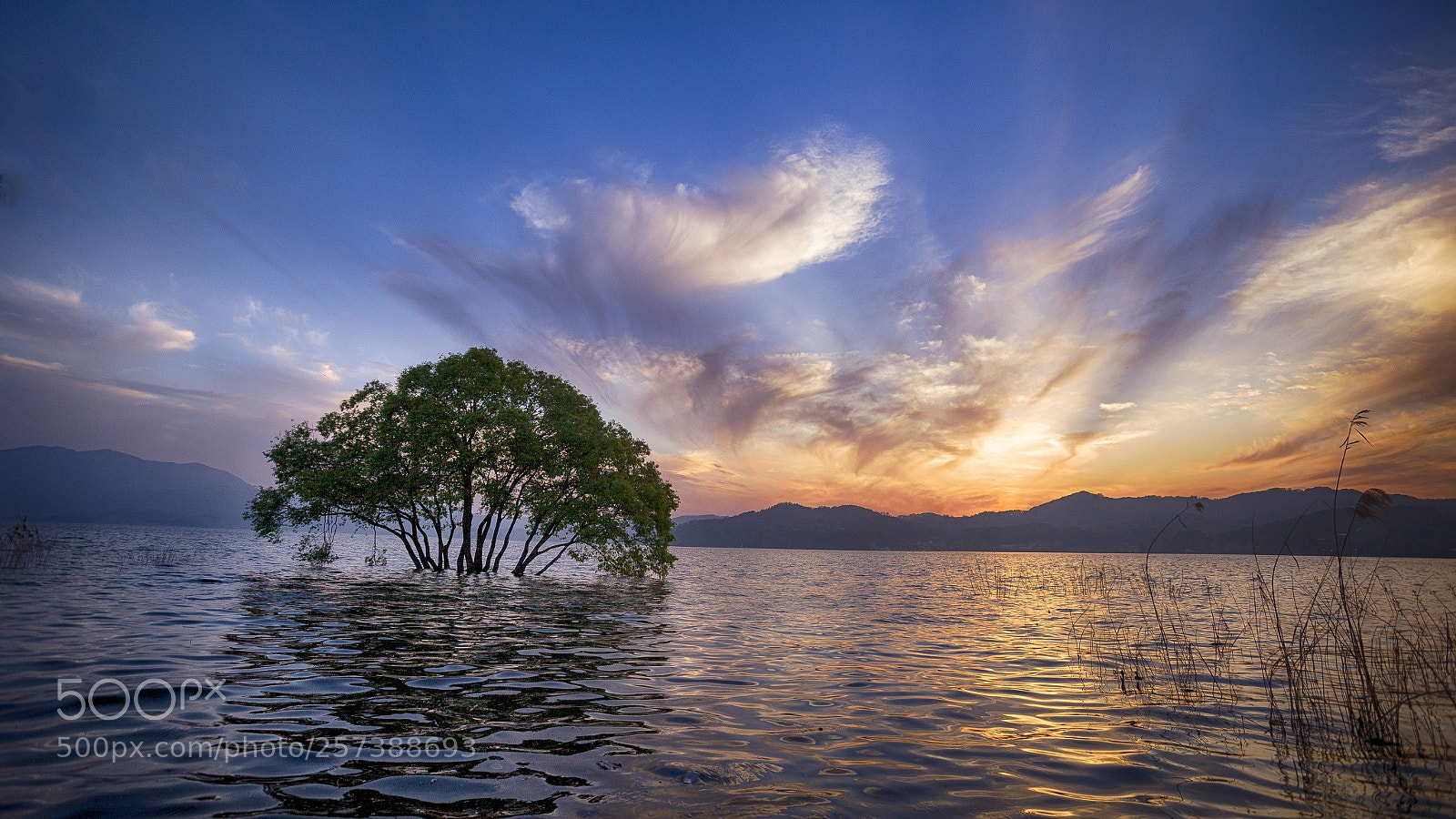 Canon EOS 5D Mark II sample photo. A reservoir sunset photography