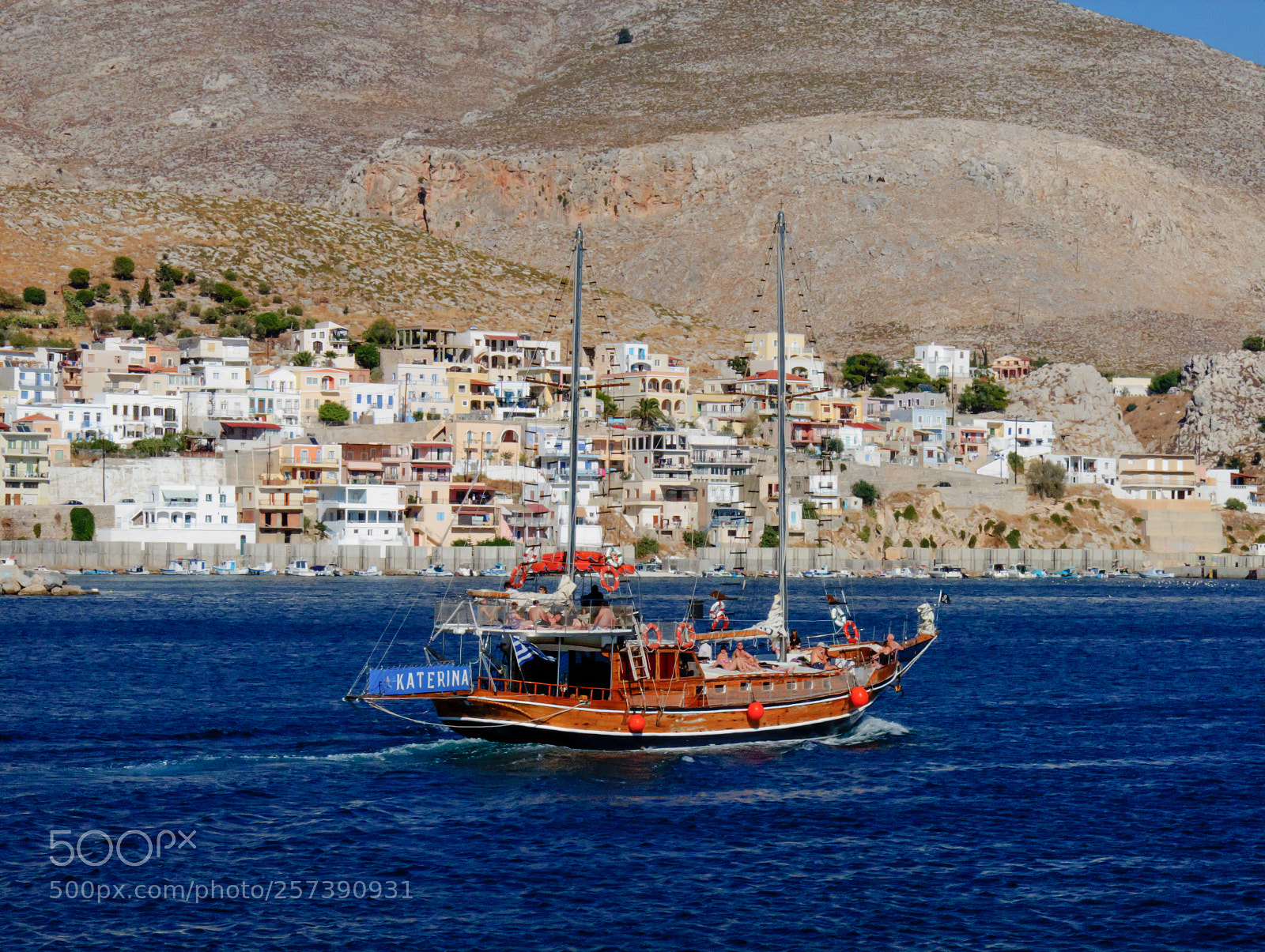Canon PowerShot G15 sample photo. Kalymnos tourist boat photography