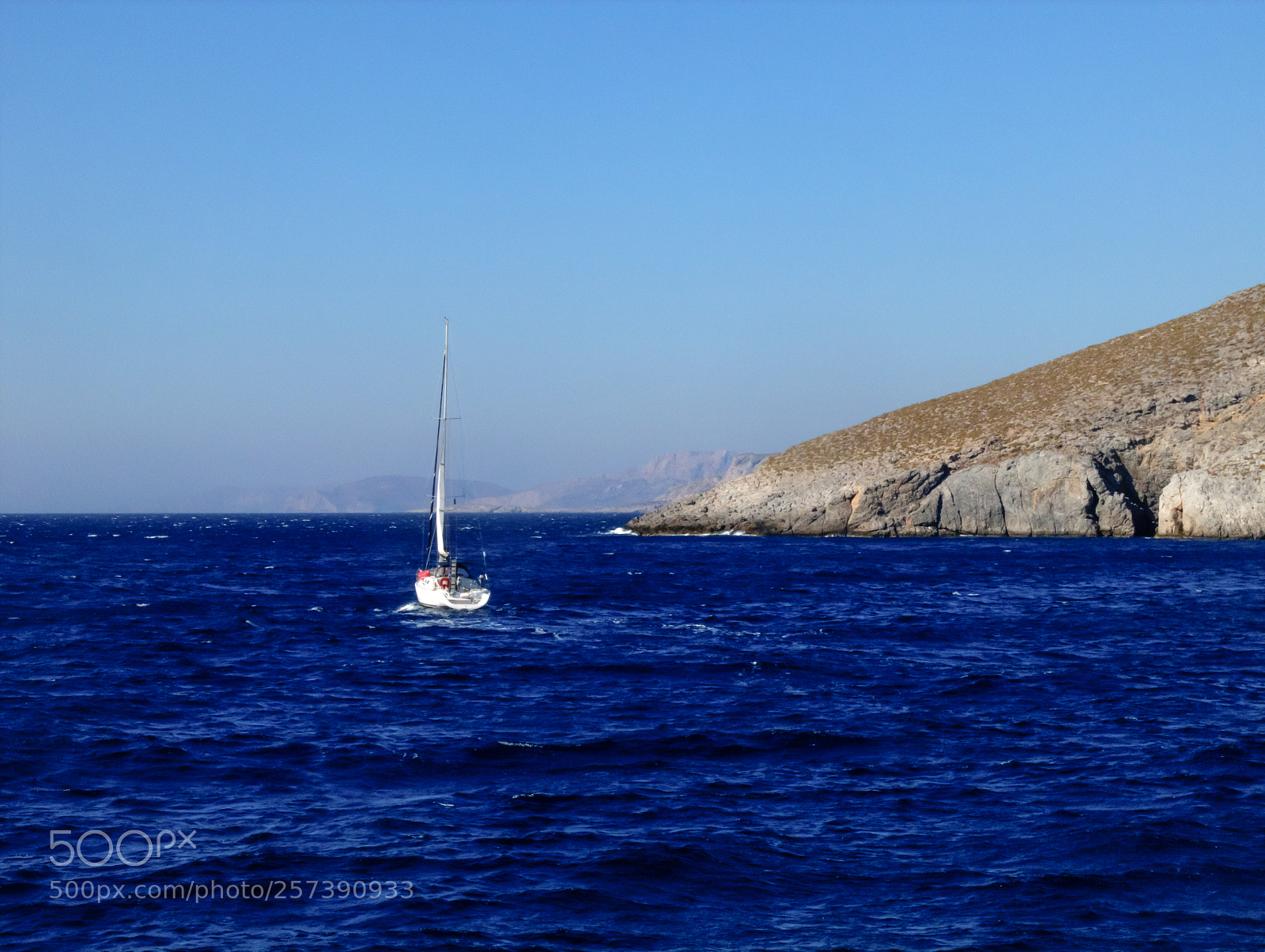 Canon PowerShot G15 sample photo. Sailboat in dodecanese islands photography