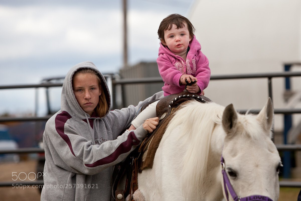 Canon EOS 5D Mark II sample photo. Girl on horse with photography