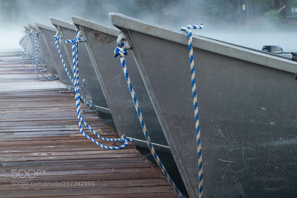 Canon EOS 7D sample photo. Misty boats photography