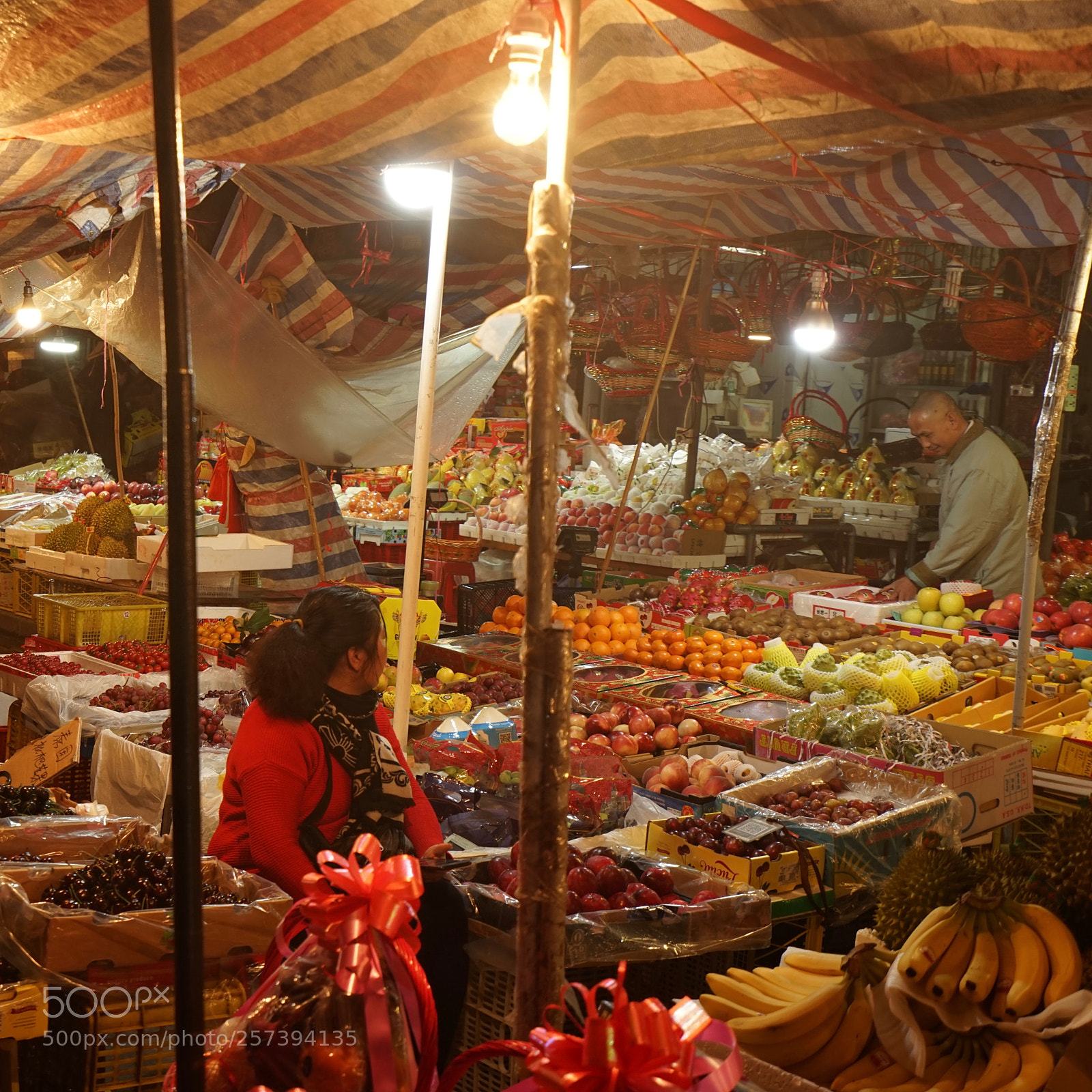 Sony a7 II sample photo. Night market in zhongshan photography
