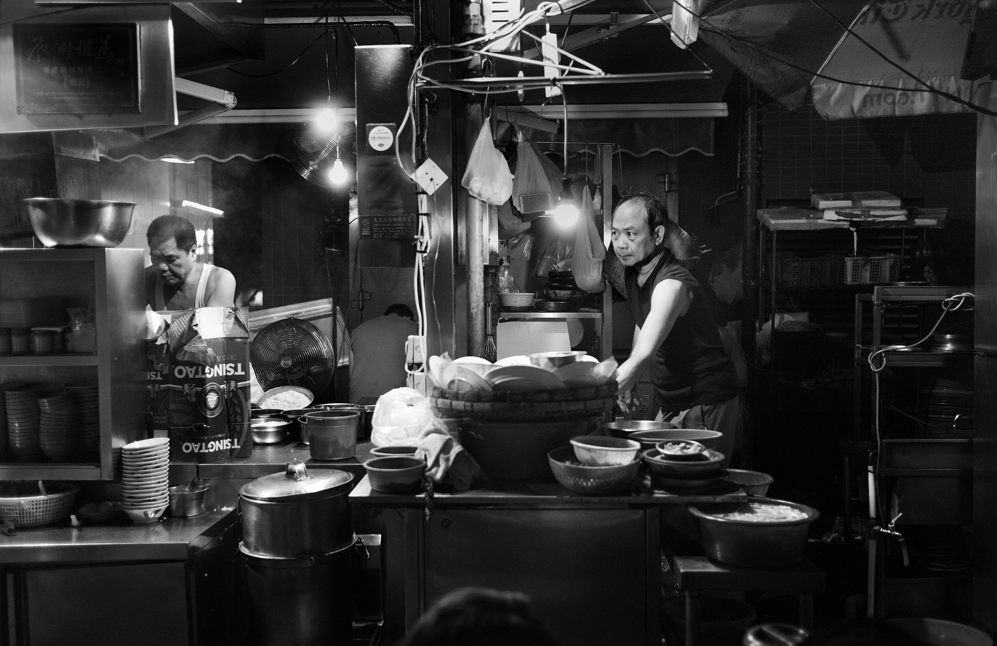 Leica M-Monochrom sample photo. Soho street kitchen photography