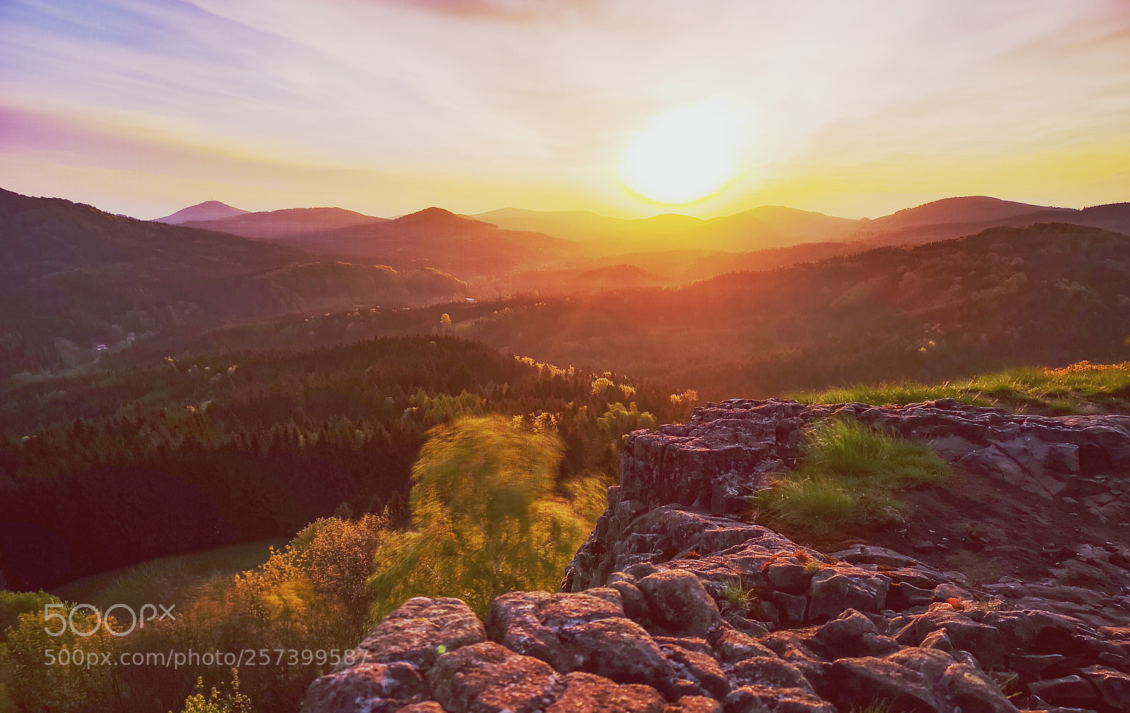 HUAWEI CLT-L29 sample photo. Sunrise lausatian mountains photography