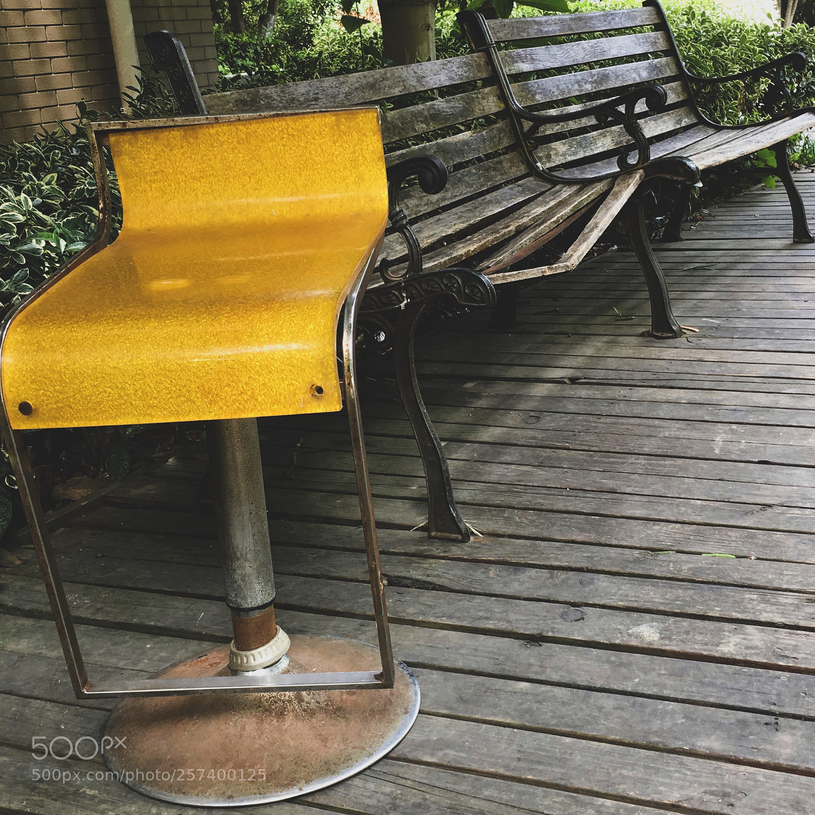 Apple iPhone SE sample photo. Yellow chair photography