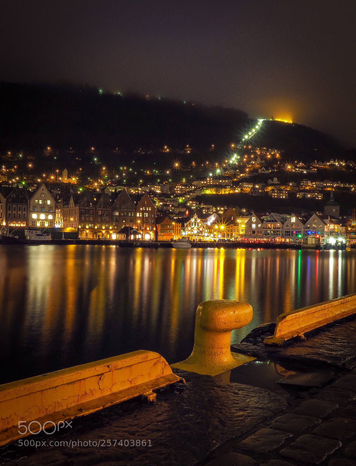 Olympus OM-D E-M10 sample photo. Night shot of bergen photography