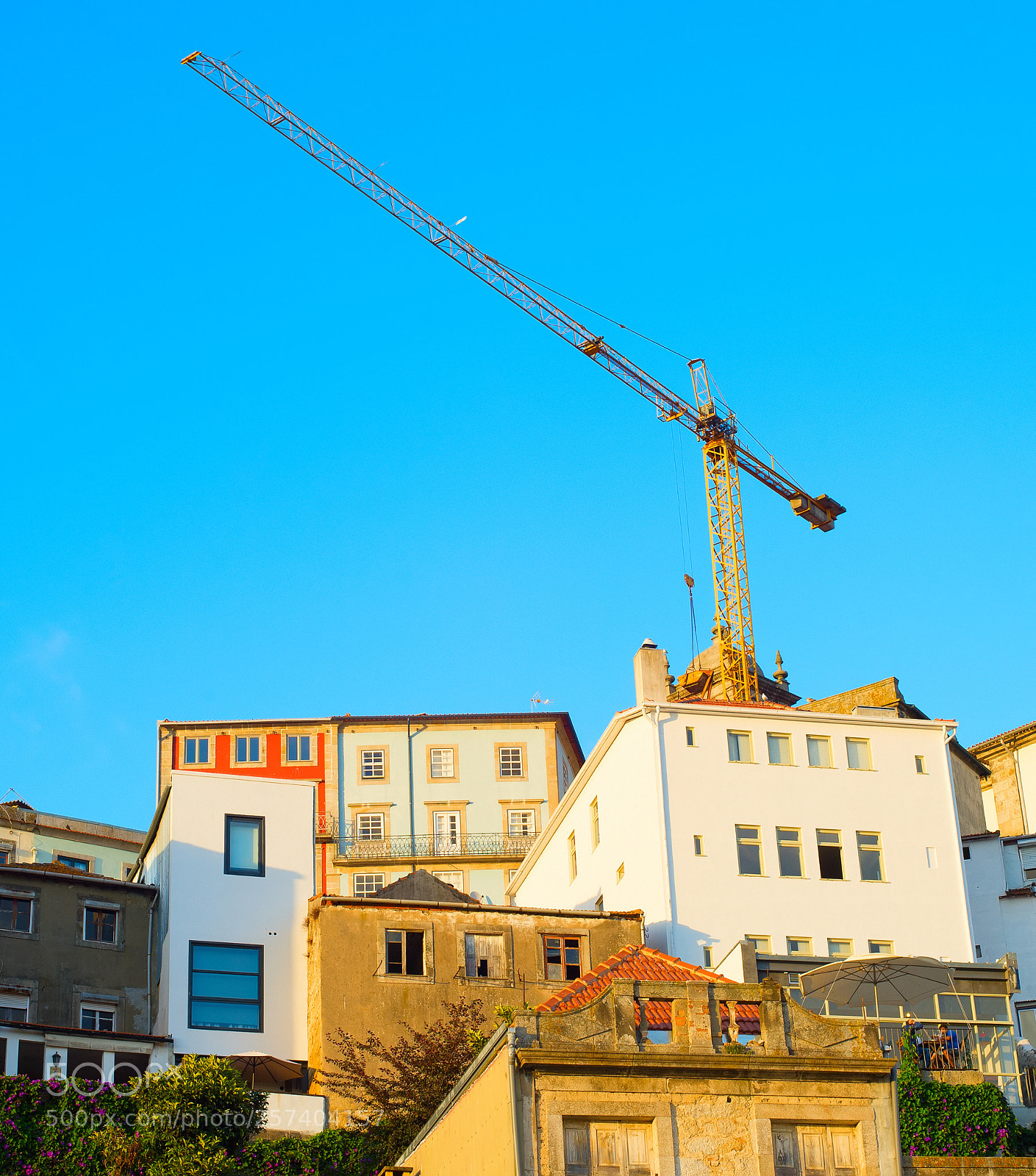 Nikon Df sample photo. Porto construction site, portugal photography