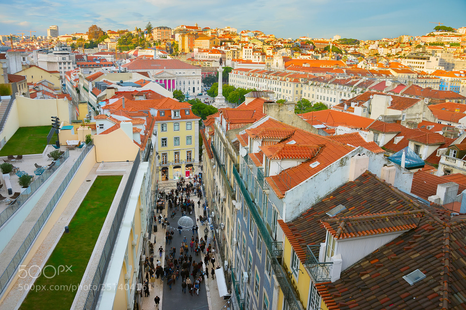 Nikon Df sample photo. Cityscape of lisbon downtown photography