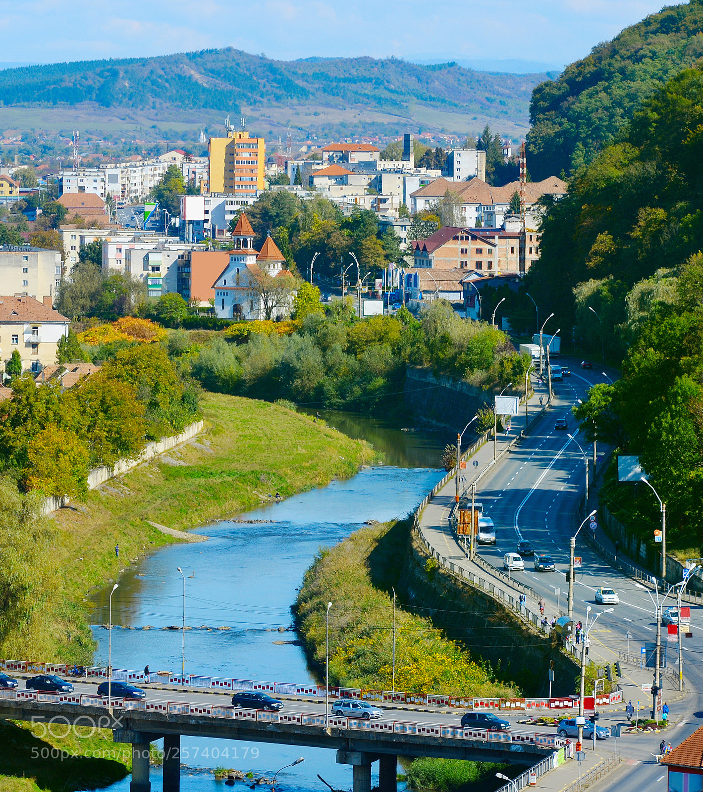 Nikon Df sample photo. Sighisoara aerial view, romania photography