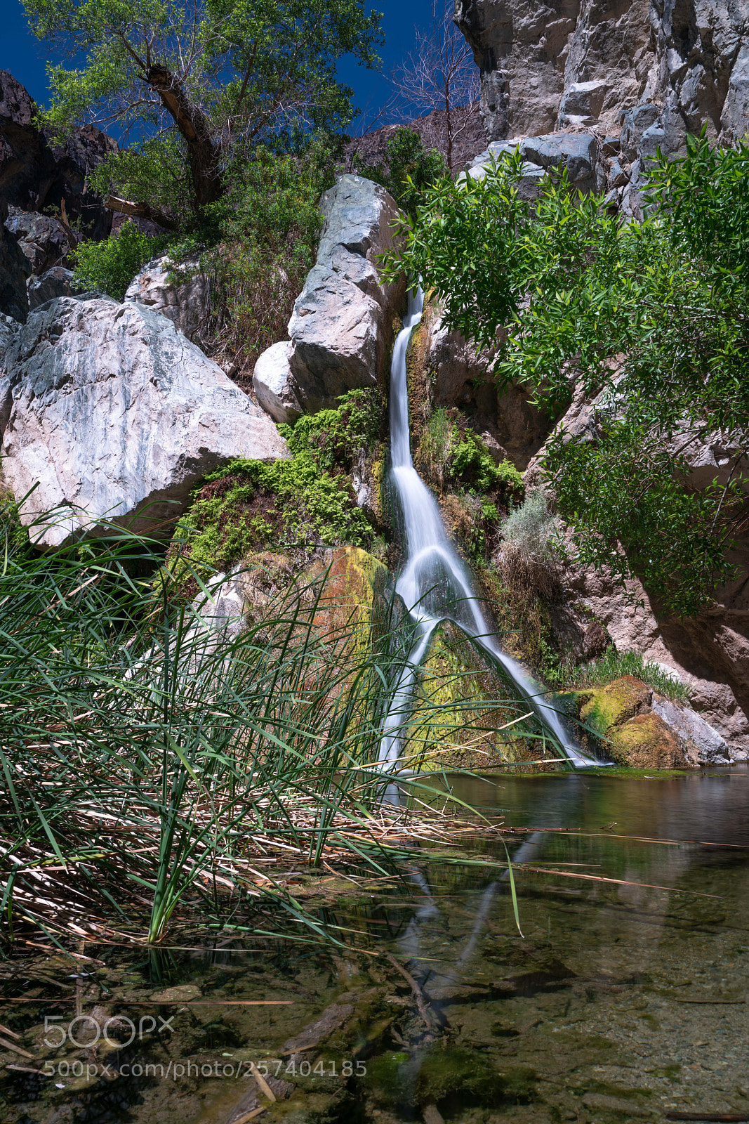 Sony a7R II sample photo. Desert waterfall photography