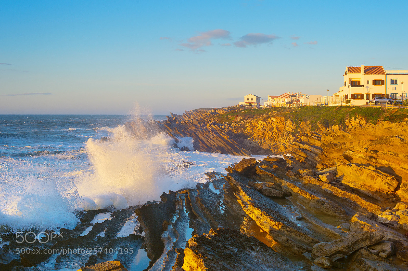 Nikon Df sample photo. Rock ocean wave town photography