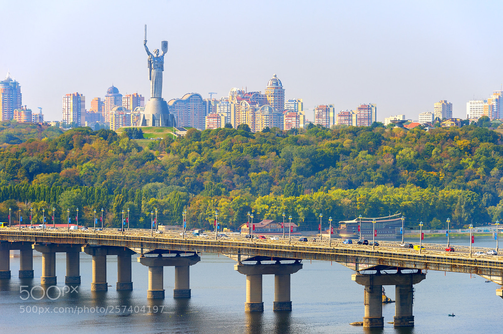 Nikon Df sample photo. Paton bridge motherland monument photography